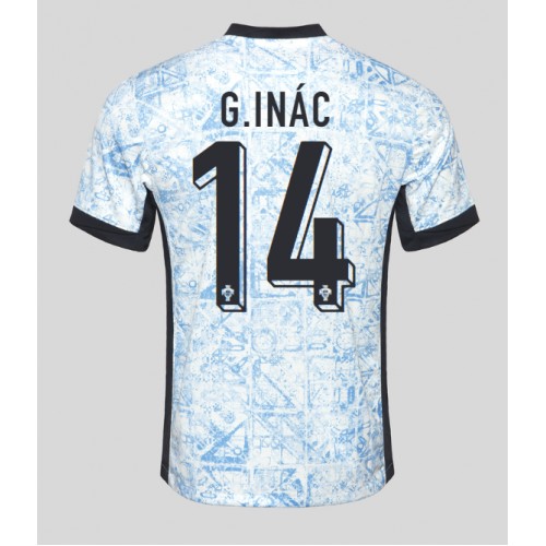 Portugal Goncalo Inacio #14 Replica Away Stadium Shirt Euro 2024 Short Sleeve